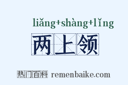 两上领是什么意思的图片